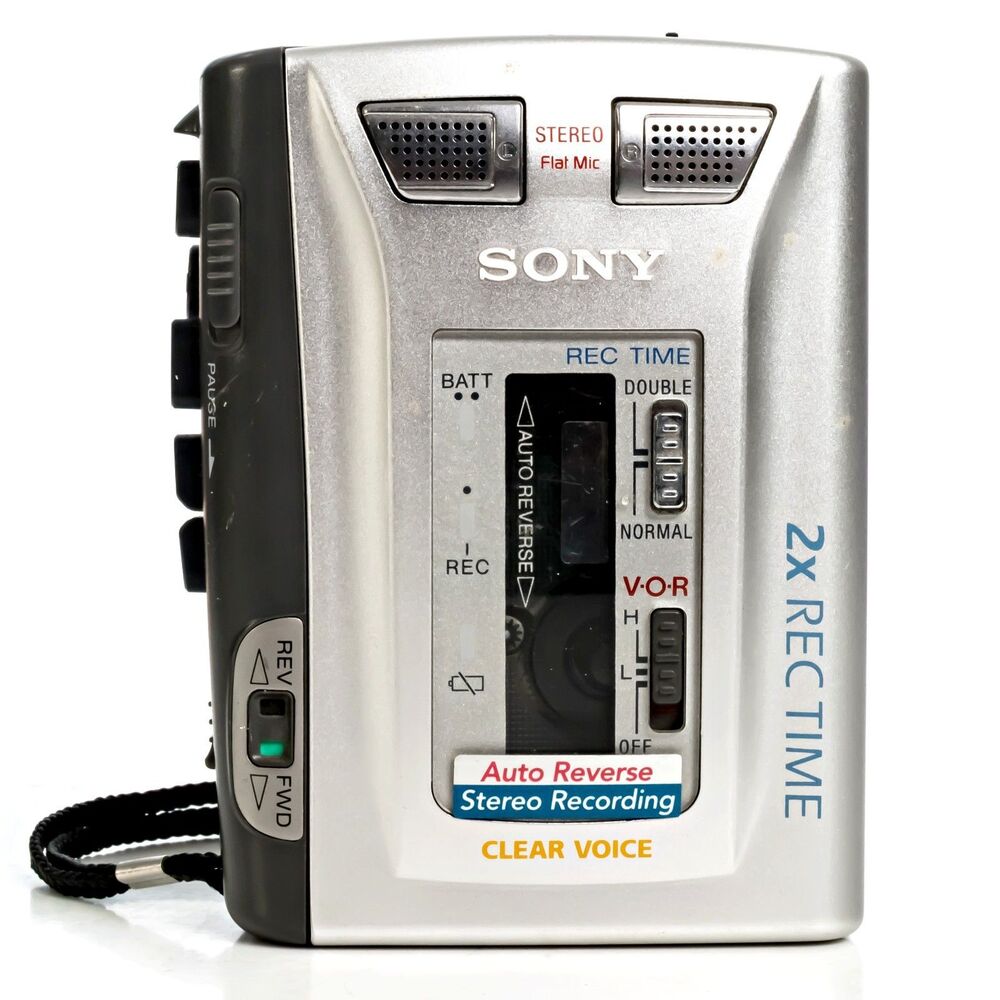 Sony Stereo Cassette-Corder TCS-60DV with Mic - Tested / Works Properly